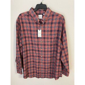 ❤️ROWM Mens Plaid Button Down 2XB